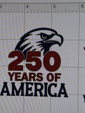 250 Years of America Eagle Graphic Tee - Red & Navy